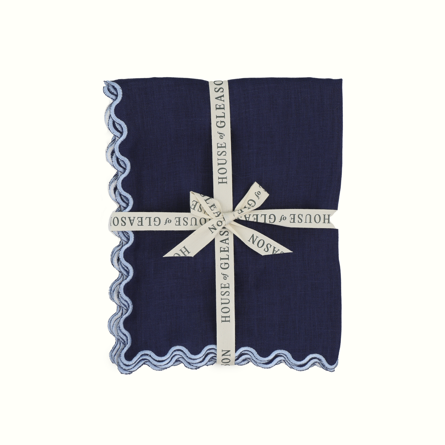 The Vivienne Linen Placemats - Navy