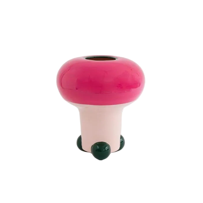 raawii Nicholai Wiig-Hansen - Mushroom - vase - onesize Vase Fancy pink / green