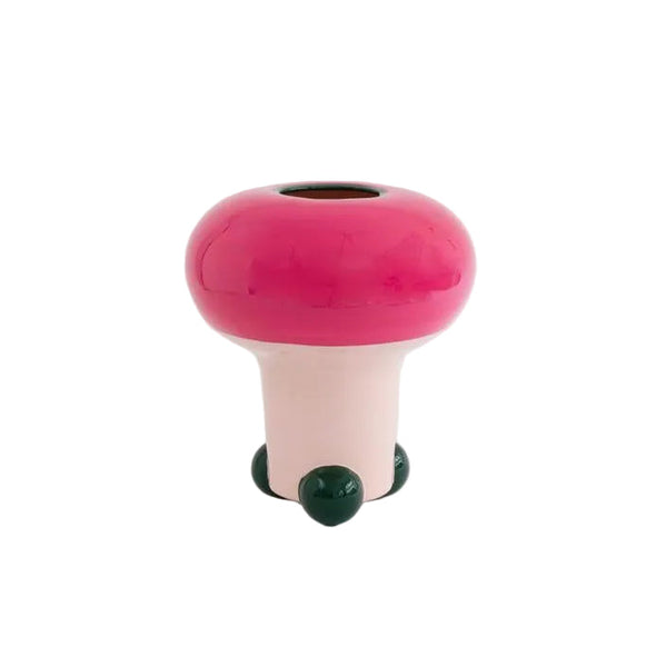 raawii Nicholai Wiig-Hansen - Mushroom - vase - onesize Vase Fancy pink / green