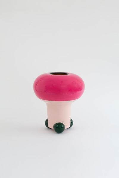 raawii Nicholai Wiig-Hansen - Mushroom - vase - onesize Vase Fancy pink / green