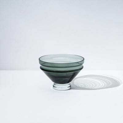 raawii Nicholai Wiig-Hansen - Relæ - glass bowl - small Bowl smokey gray