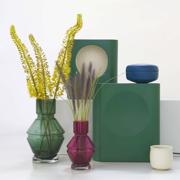 raawii Nicholai Wiig-Hansen - Relæ - glass vase - large Vase bristol green