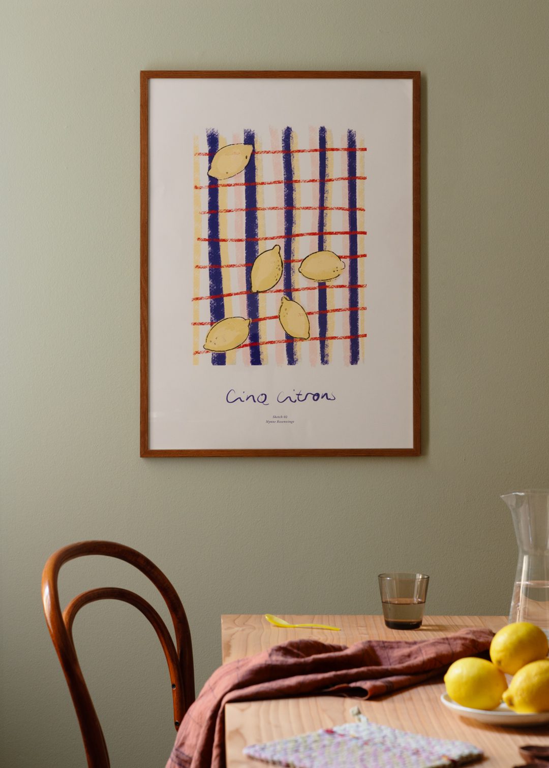 Cinq Citrons 50x70 cm Print