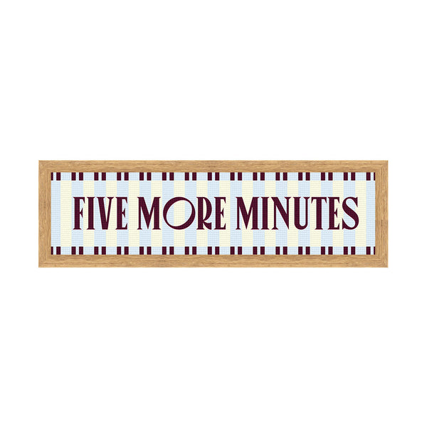 Five More Minutes Panoramic Framed Print