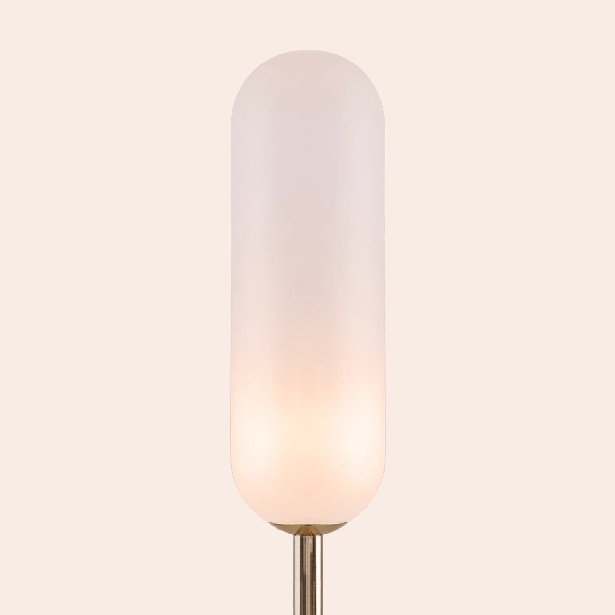 Olive green marble curve floor lamp