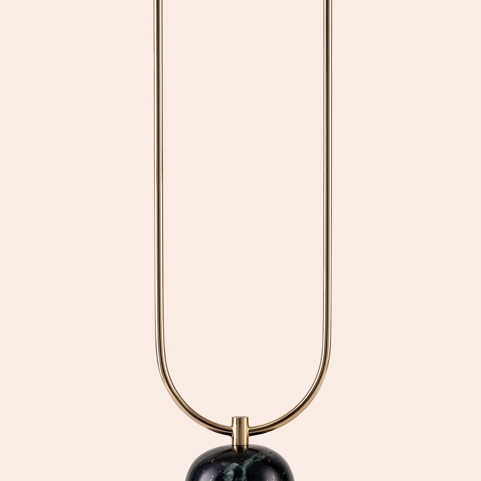 Olive green marble curve floor lamp