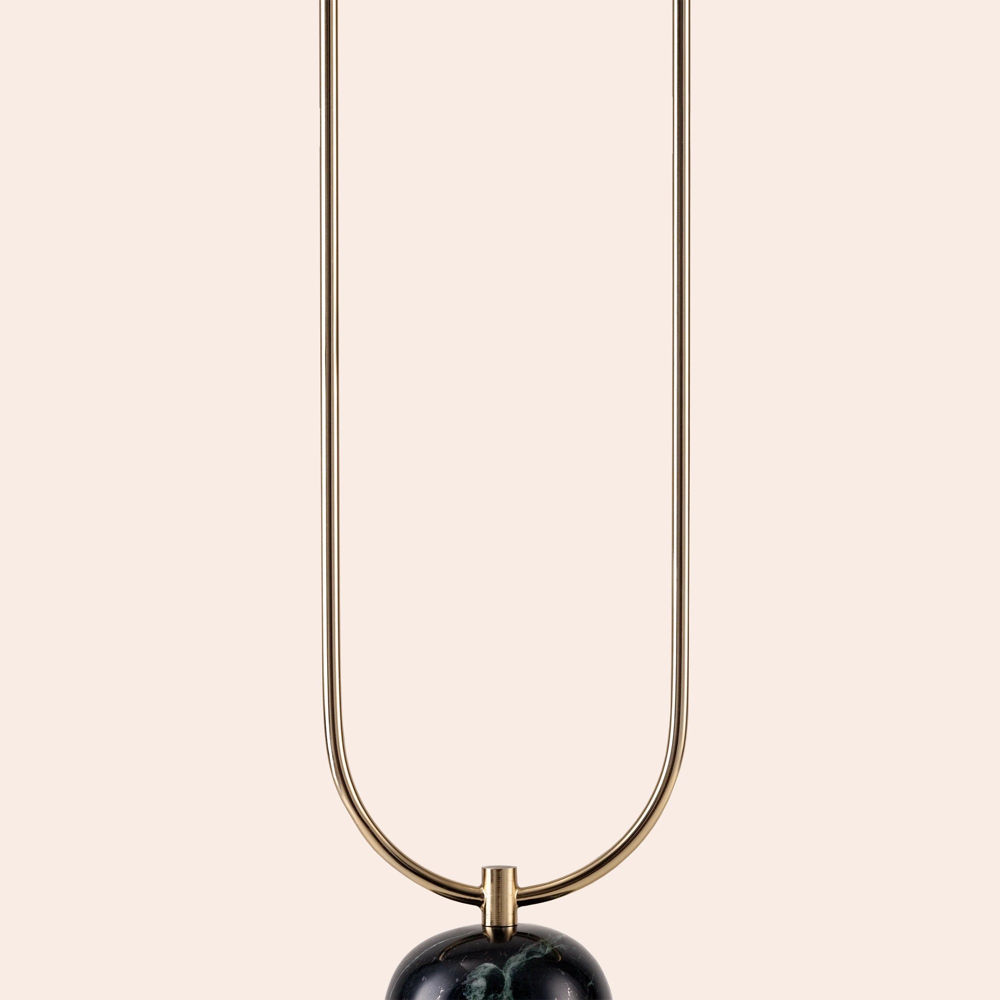 Olive green marble curve floor lamp