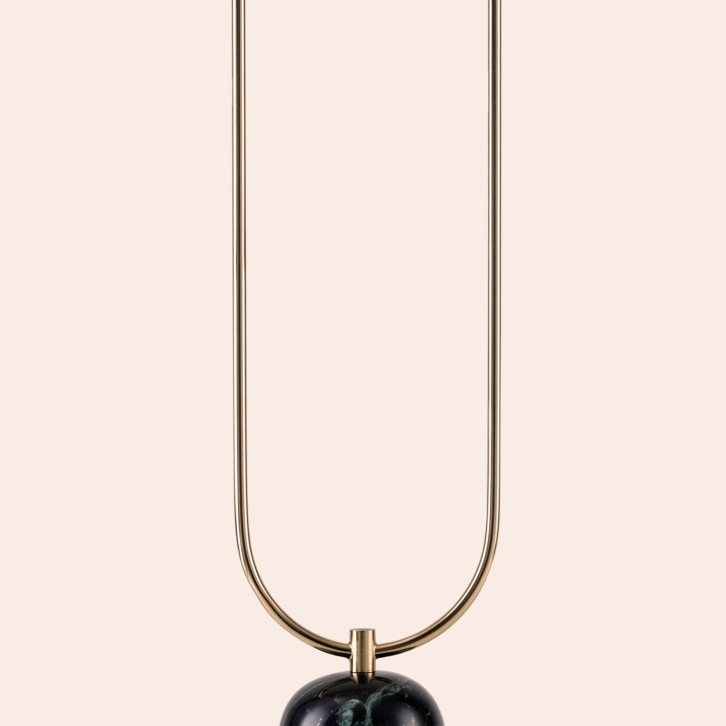 Olive green marble curve floor lamp