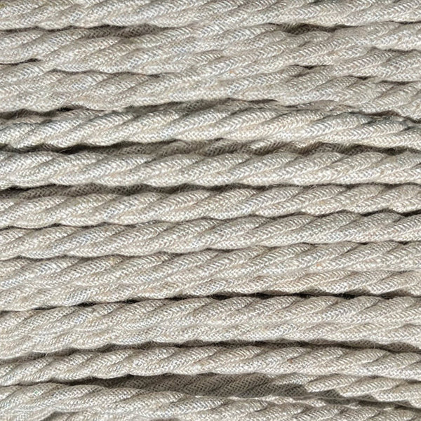 Oatmeal Linen - Lola's Leads EU Fabric Extension Cable