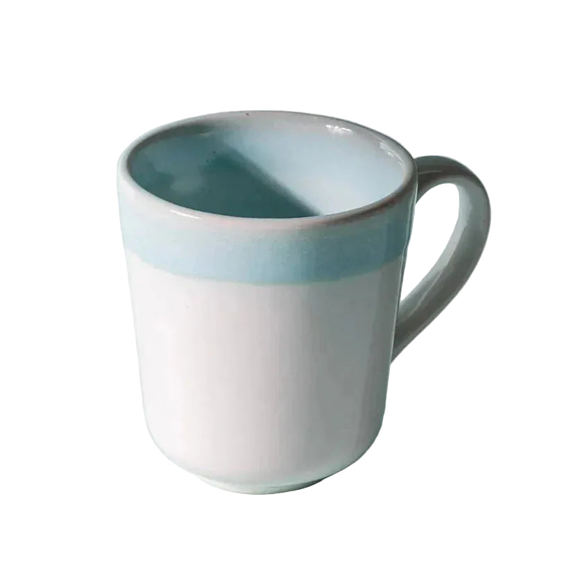 Blue Ocean Breeze Ceramic Mug | Handpainted Ceramic | 11oz (Set of 2)