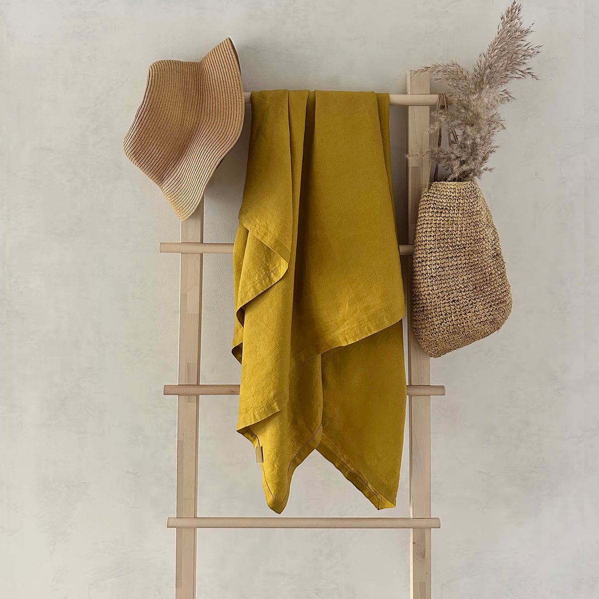 Travel Towel 100% OEKO-TEX® Certified Linen - Ochre