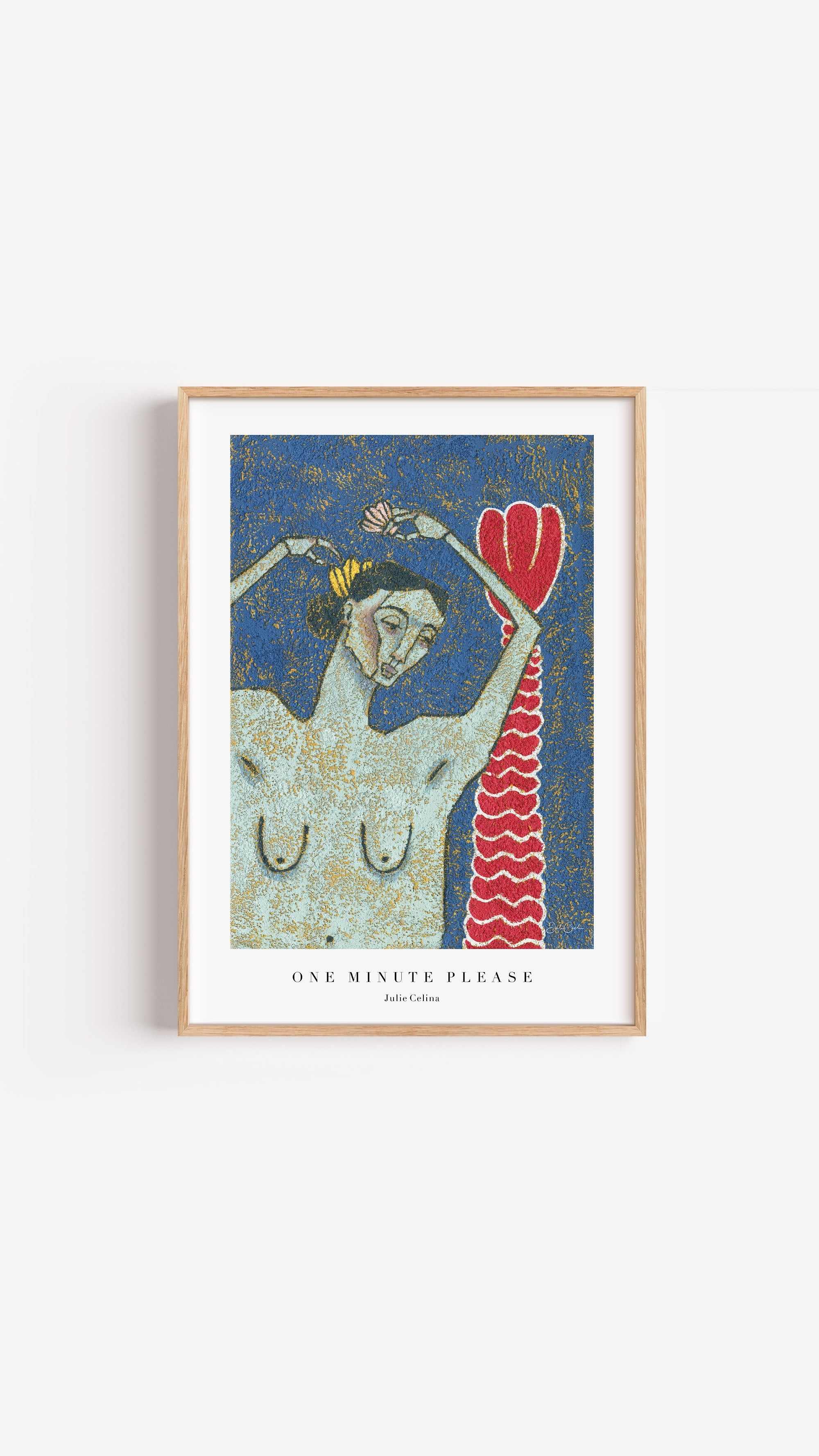 One Minute Please - Mermaid Wall Art Print