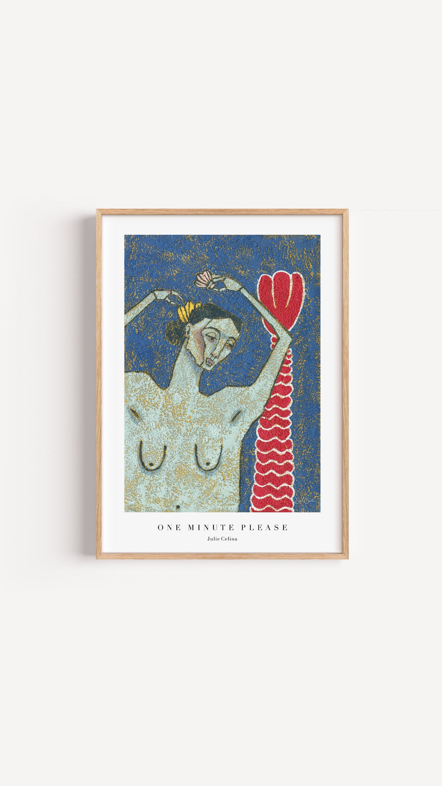 One Minute Please - Mermaid Wall Art Print