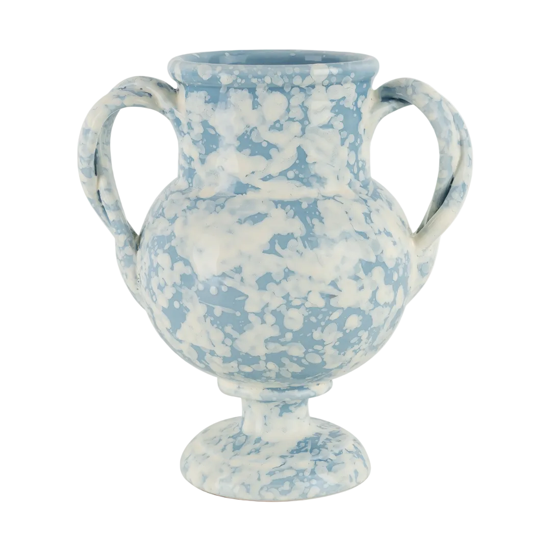 Speckled Vase Medium - Blue