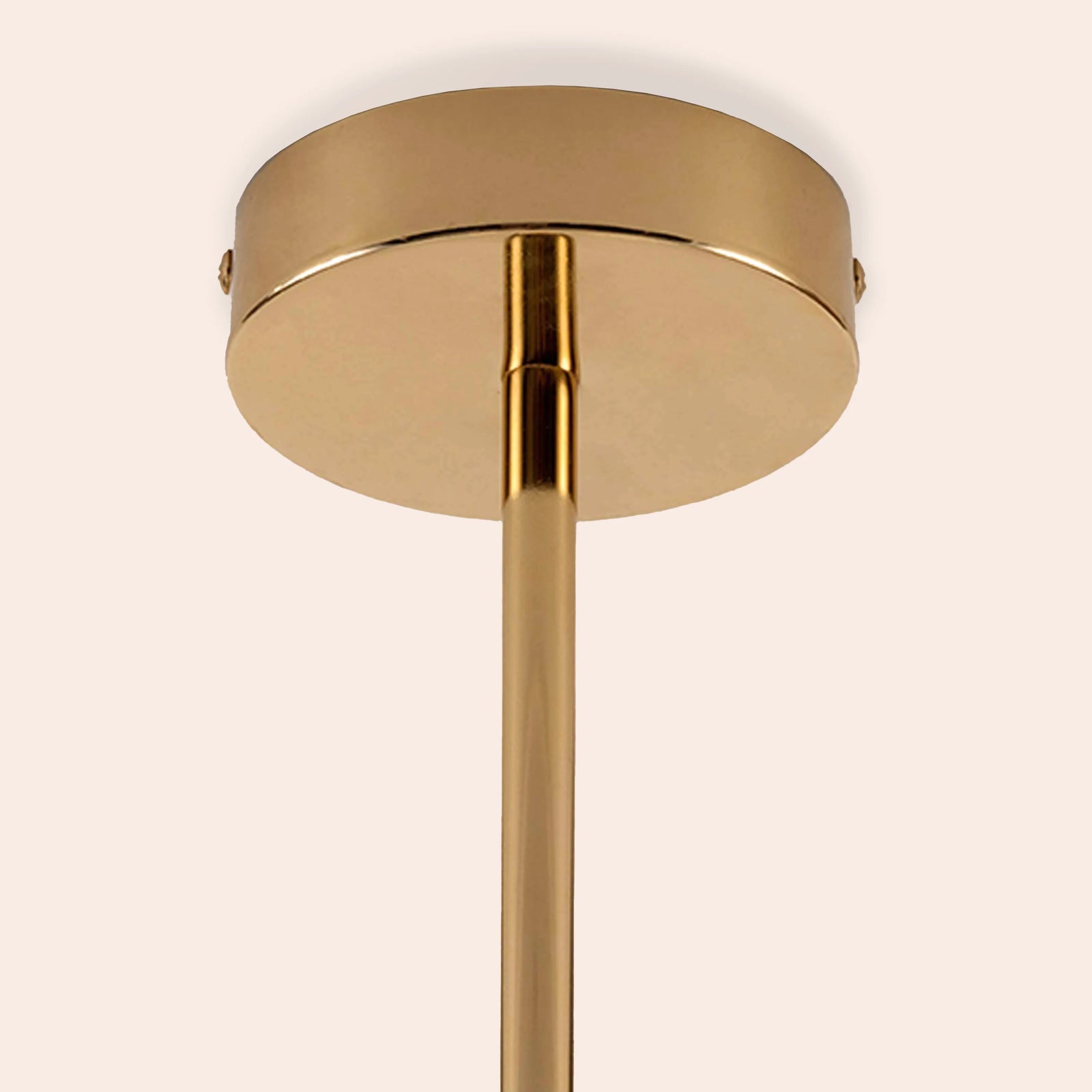 Brass opal disc ceiling light