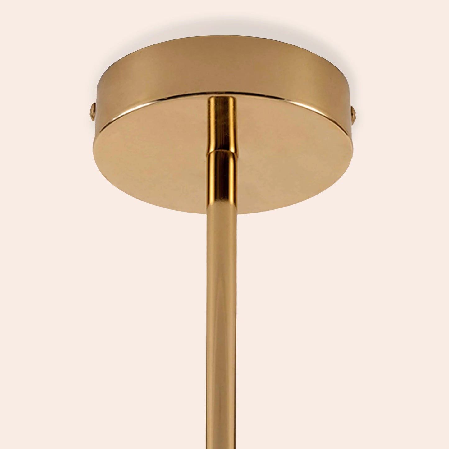 Brass opal disc ceiling light