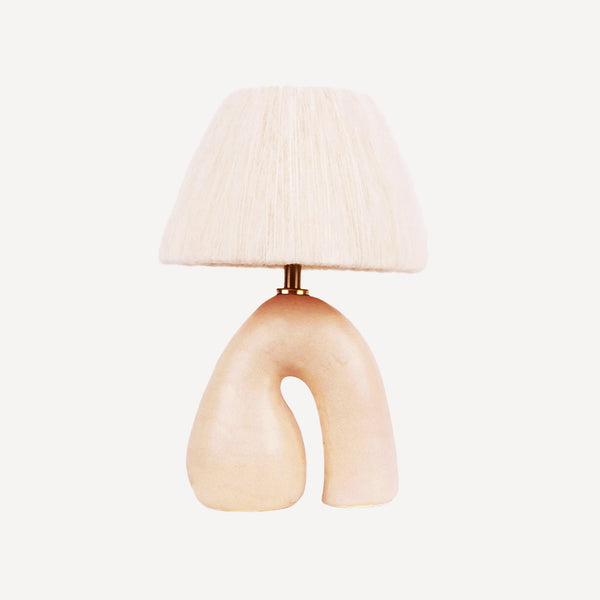 'Opposée' Table Lamp - Satin Cream