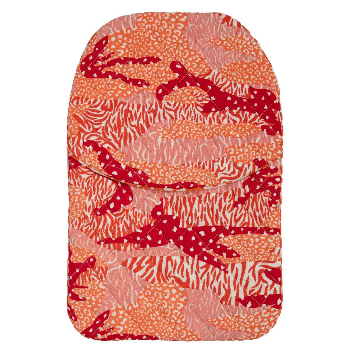 Orange Big Cat Camo Hot Water Bottle Cover