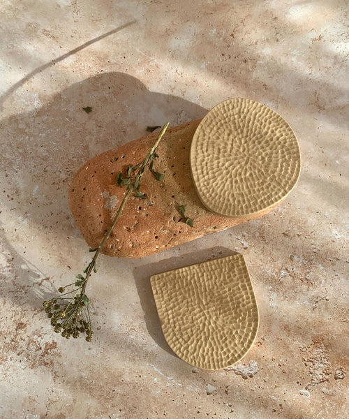 Orma | 2 Coasters 01 Round | Sandstone