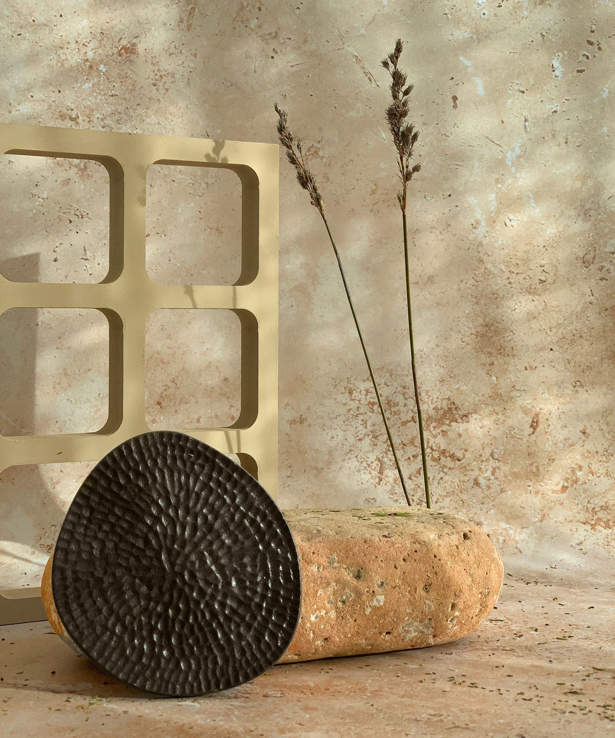 Orma | 2 Coasters 01 Round | Tobacco