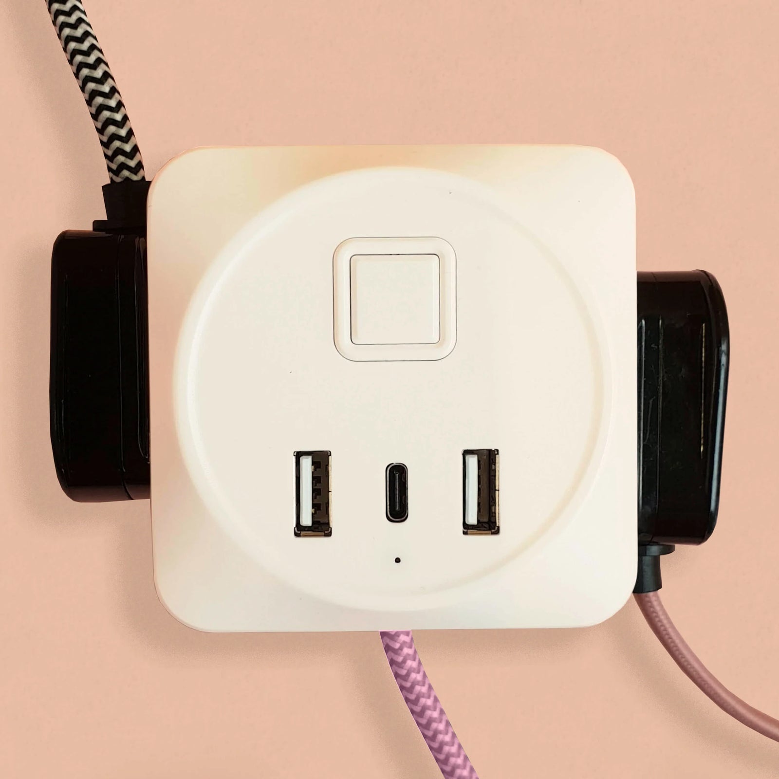 Pink fabric extension lead