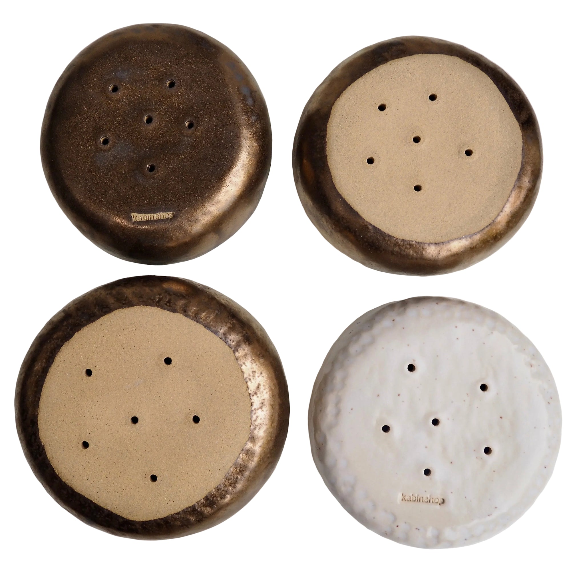 Handmade Large Assorted  Ceramic Soap Dishes With Different Glazes