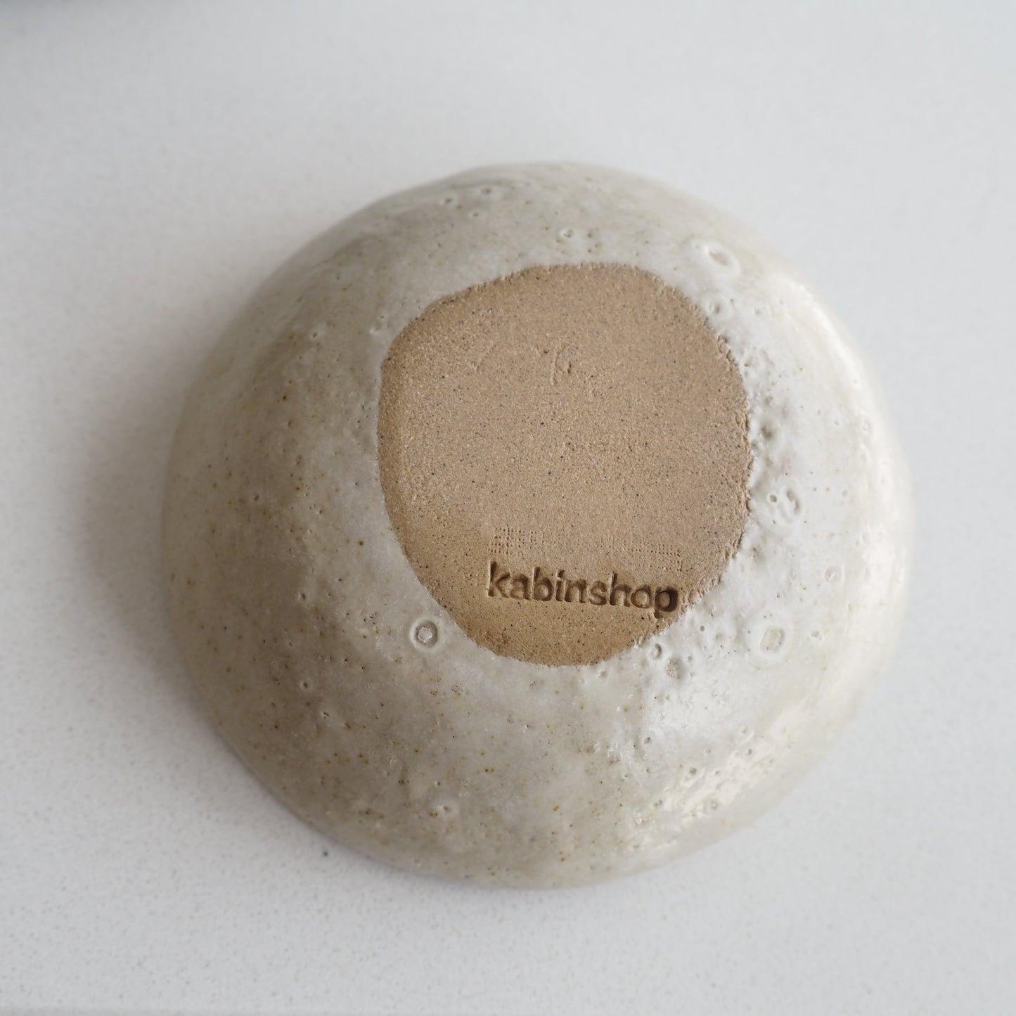 underside ceramic bowl