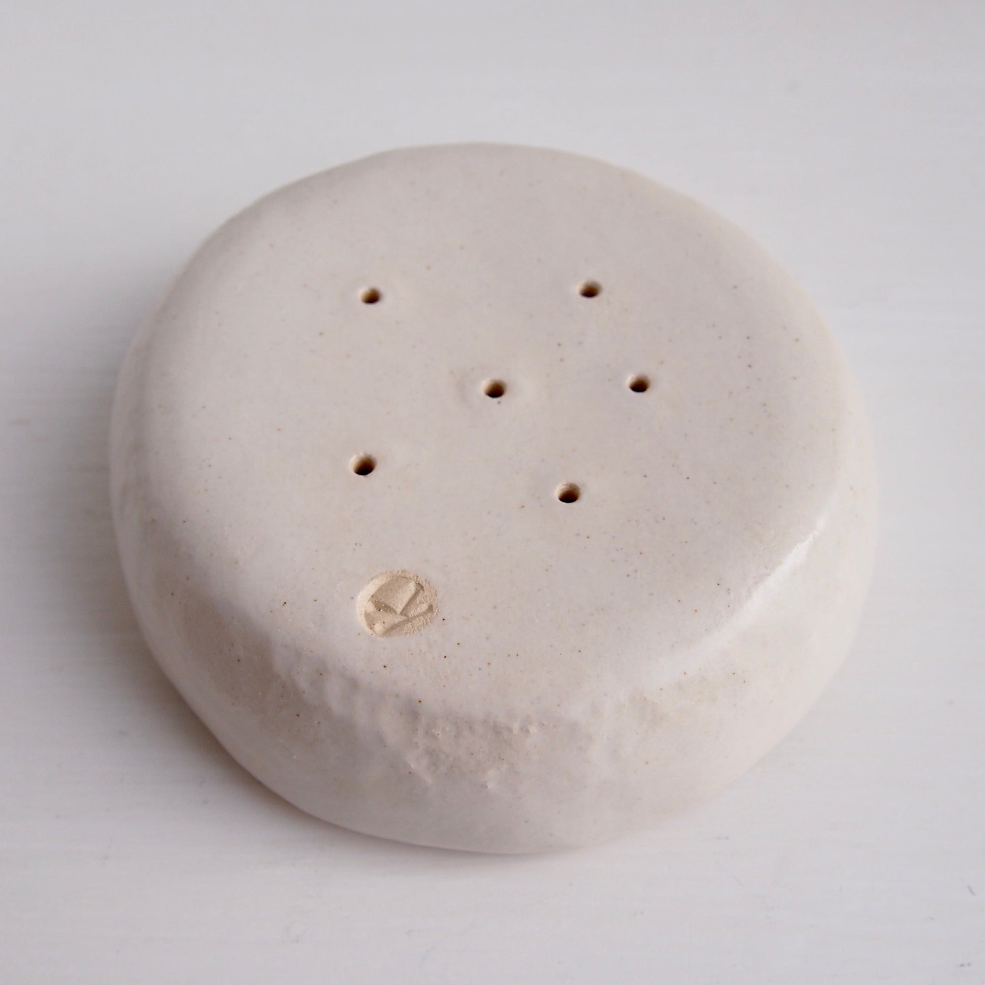 Handmade Pastel Pink Ceramic Soap Dish