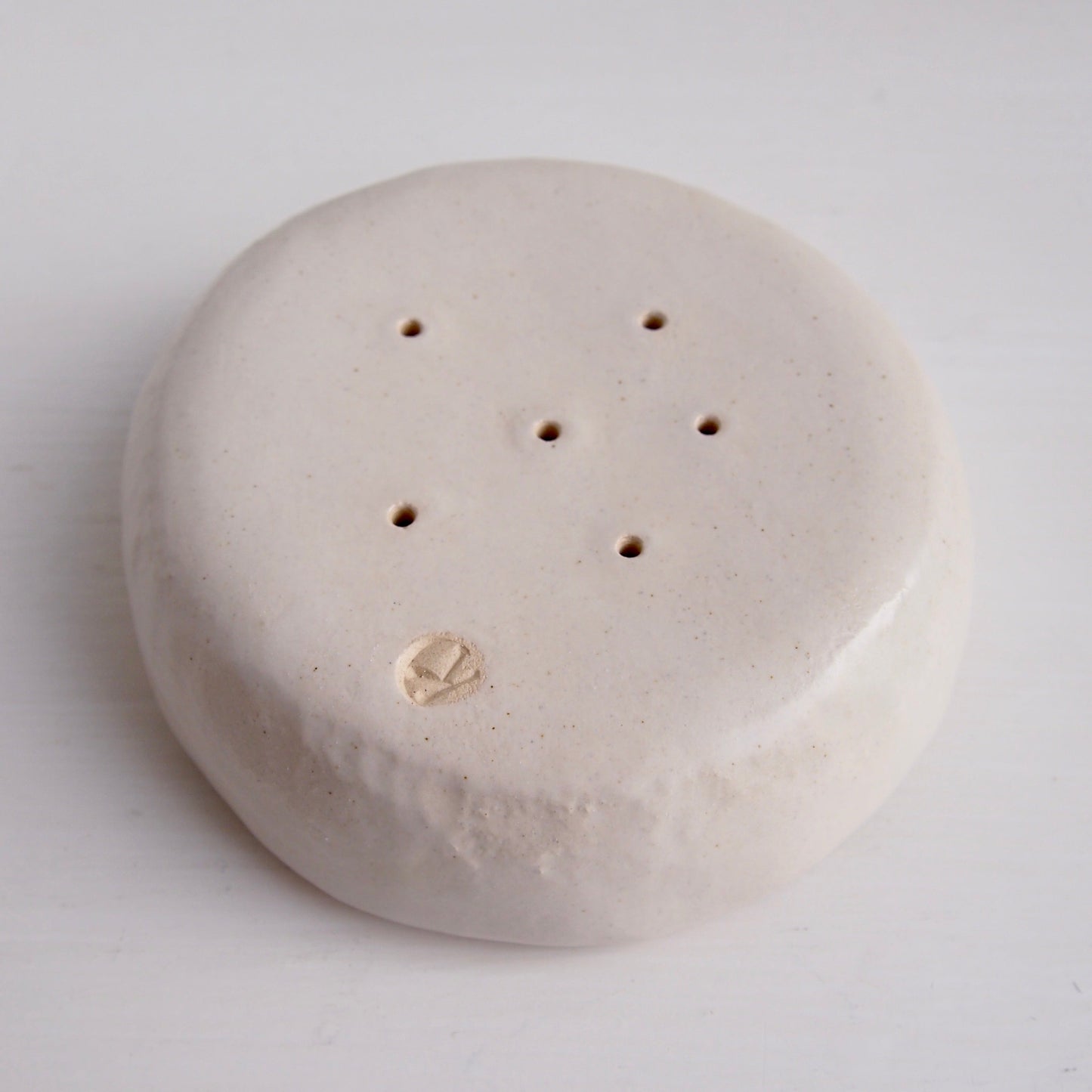 Handmade Pastel Pink Ceramic Soap Dish