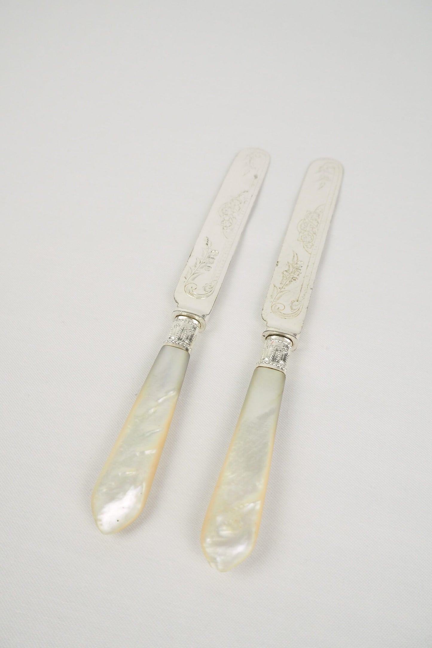 Pair of Antique Silver Plate Knives