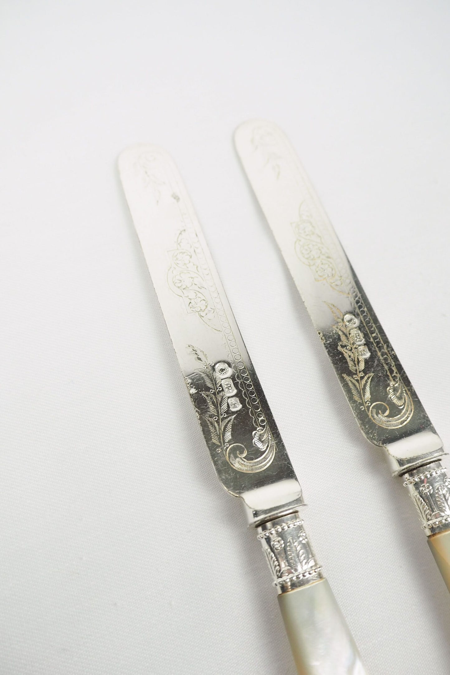 Pair of Antique Silver Plate Knives