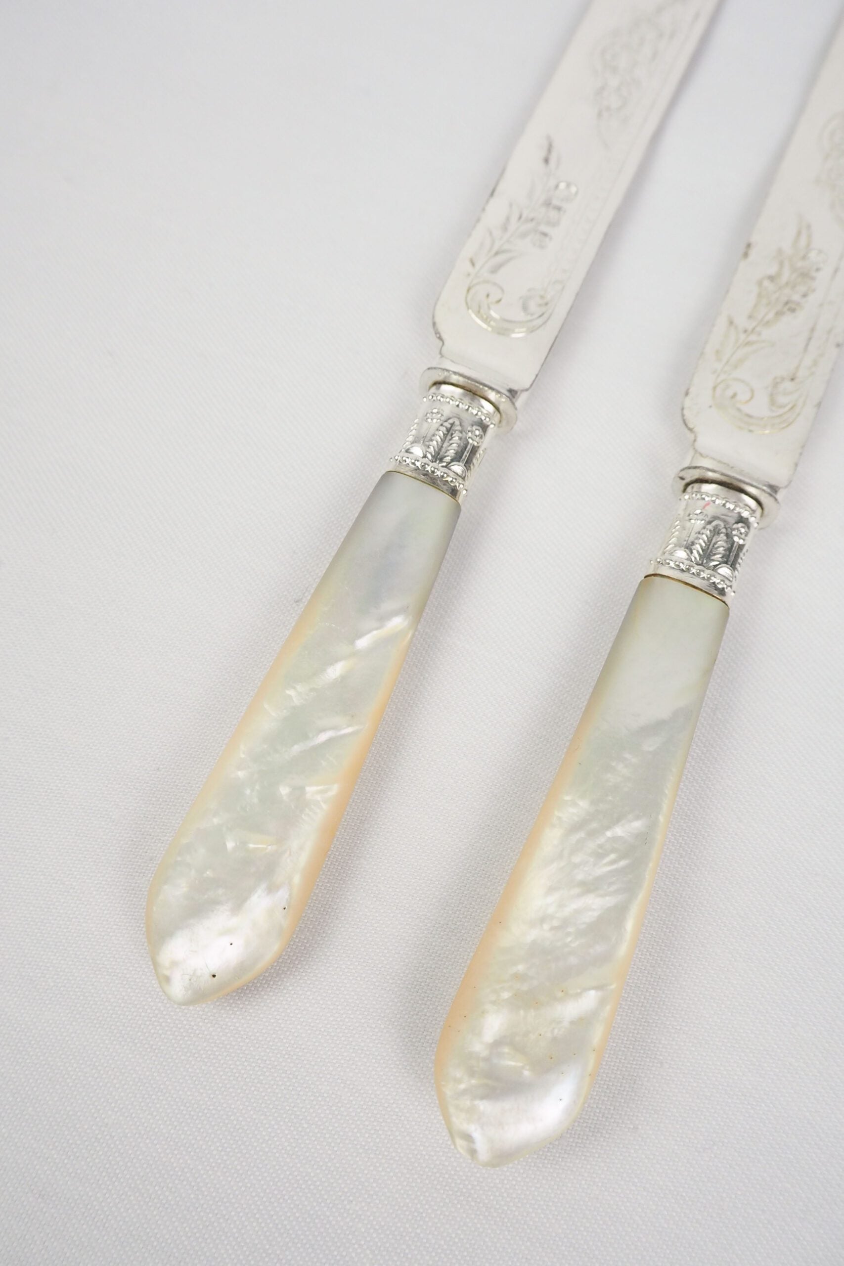 Pair of Antique Silver Plate Knives