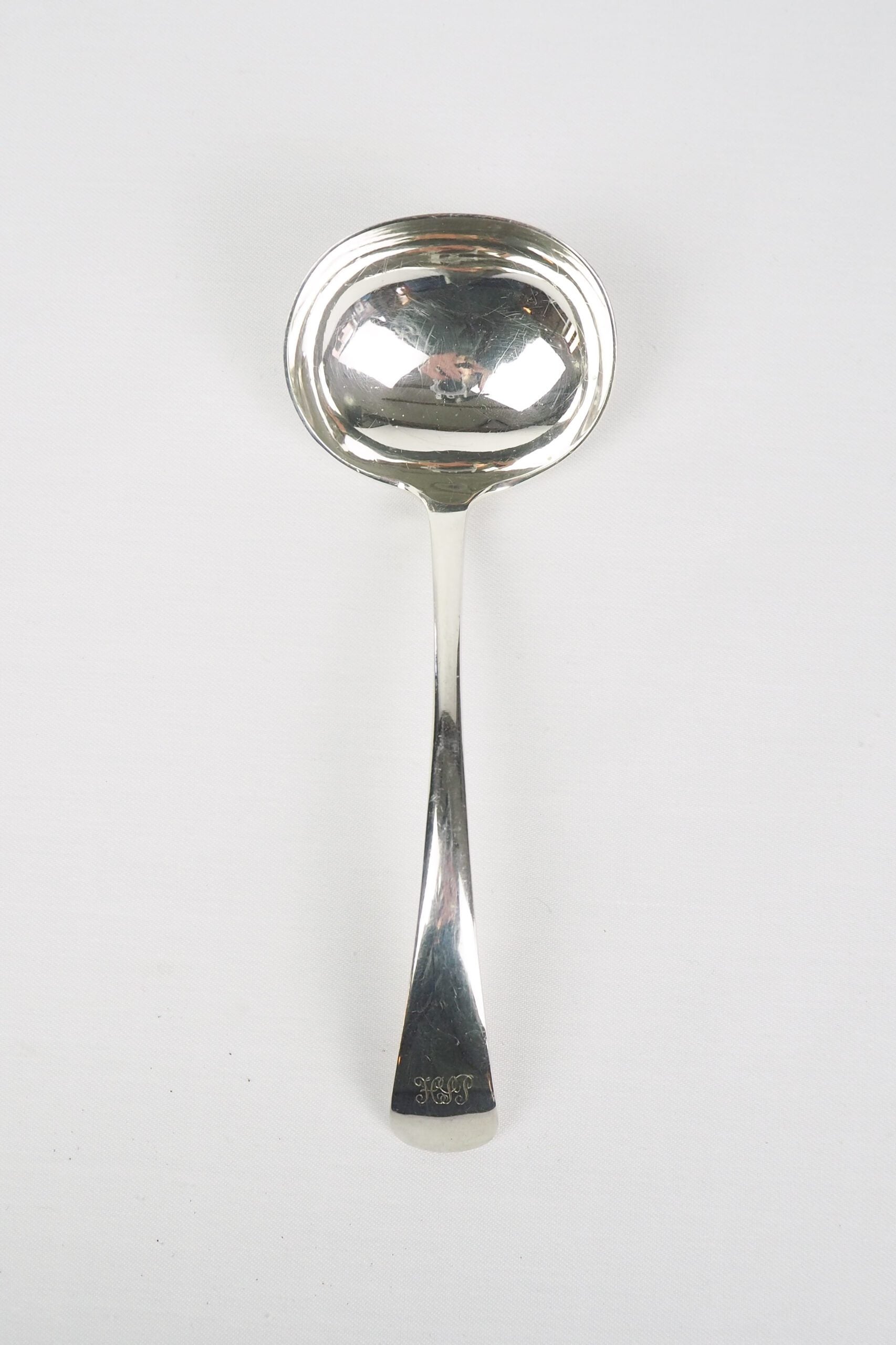 This Vintage Silver Plate Ladle is a stunning piece of service ware. Monogrammed HIP. Wildmore