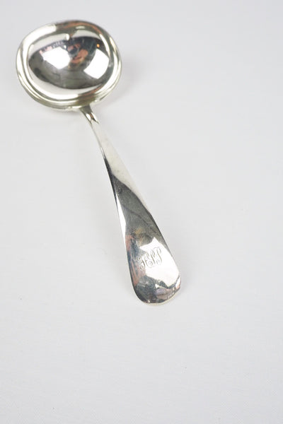 This Vintage Silver Plate Ladle is a stunning piece of service ware. Monogrammed HIP. Wildmore