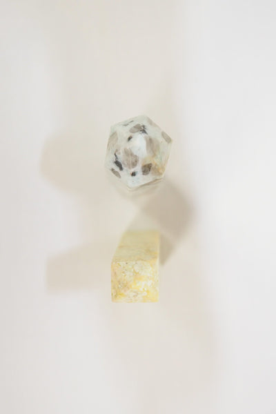 A decorative Pair of Mineral Obelisks including a Kiwi Jasper and a Serpentine Tower.