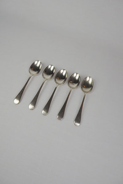5 Antique Silver Plate Teaspoons