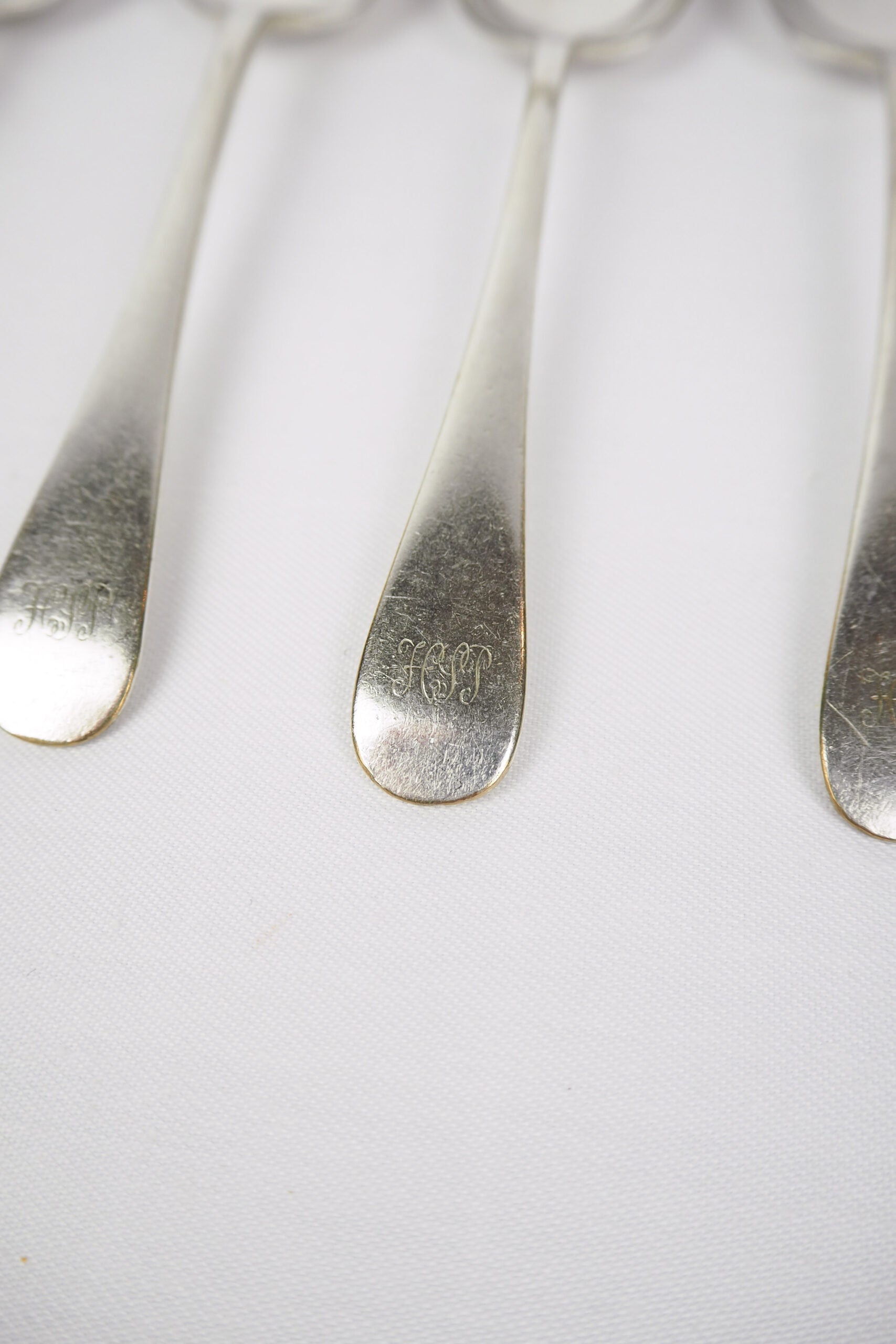 5 Antique Silver Plate Teaspoons