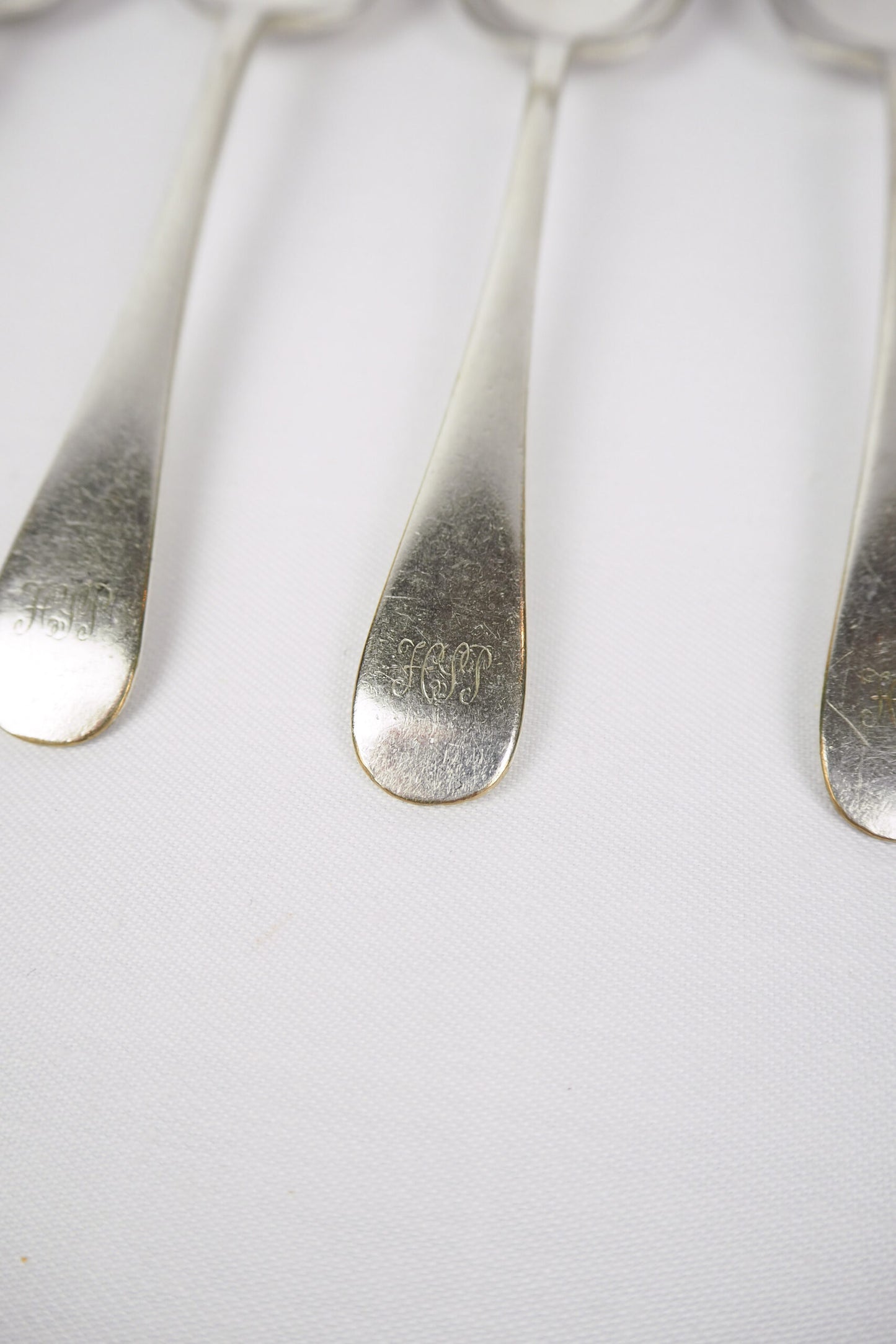 5 Antique Silver Plate Teaspoons