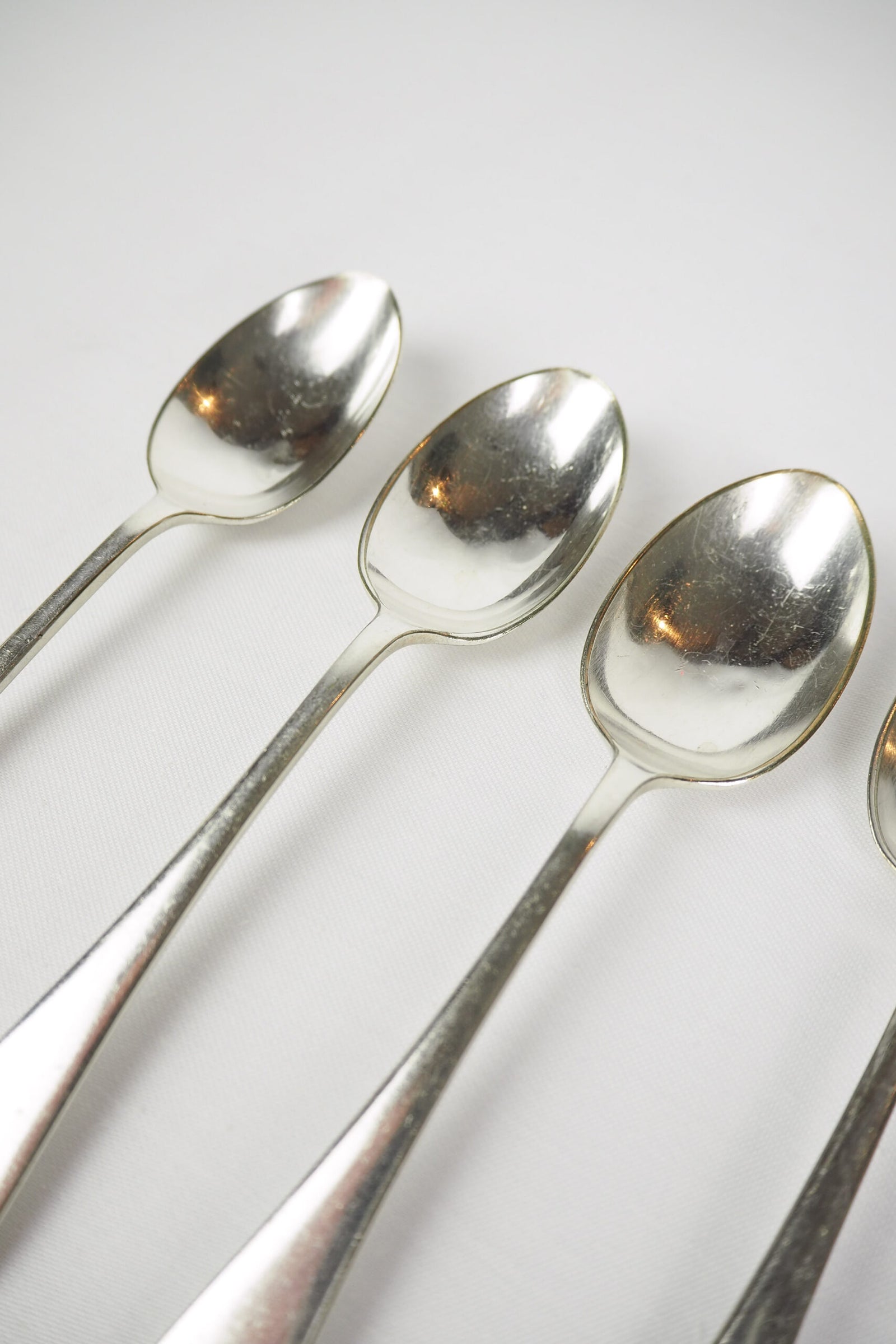 5 Antique Silver Plate Teaspoons