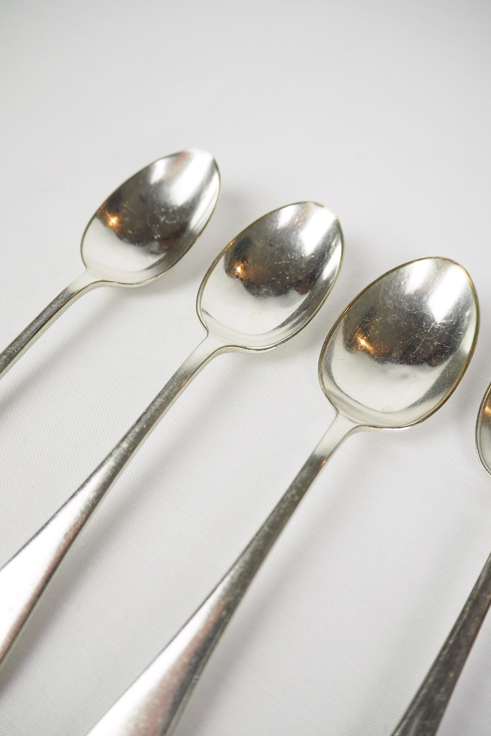 5 Antique Silver Plate Teaspoons