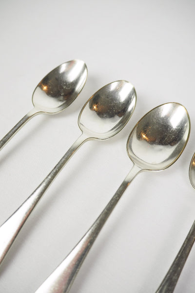 5 Antique Silver Plate Teaspoons