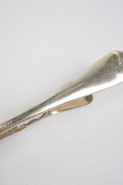 Silver Plate Hinged Salad Servers have a wonderful stone washed patina to the silver.