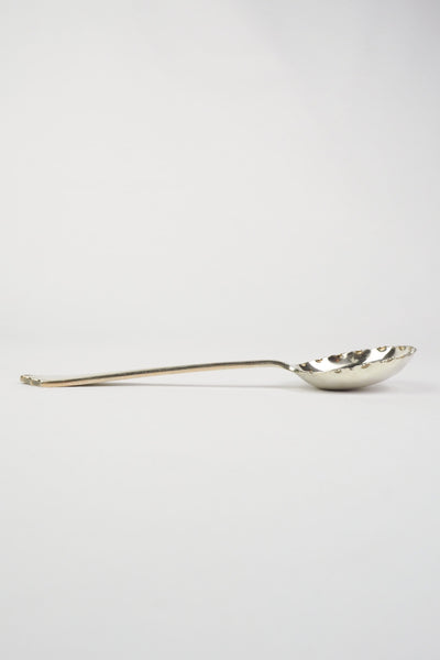 This stunning Antique Fruit Salad Spoon is the perfect piece for your kitchen. With an incredible crimped edge bowl of the spoon and a decorative handle