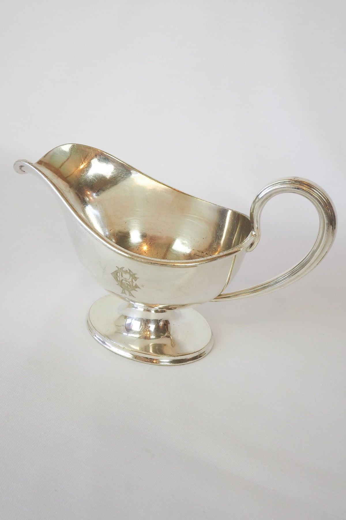 Antique Silver Plate Gravy Boat