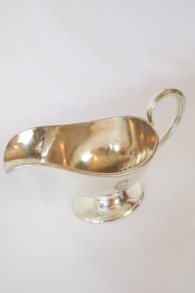 Antique Silver Plate Gravy Boat