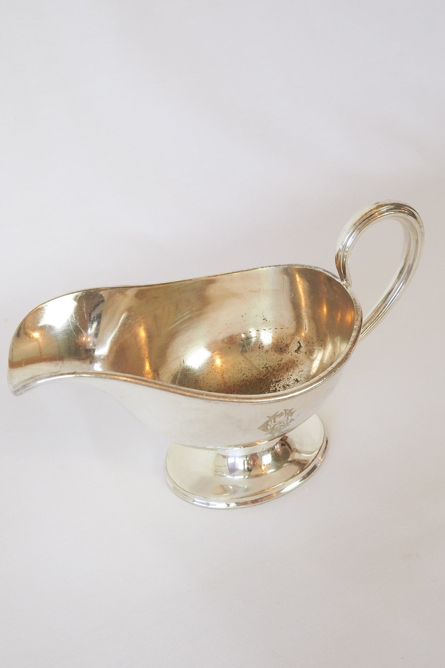Antique Silver Plate Gravy Boat