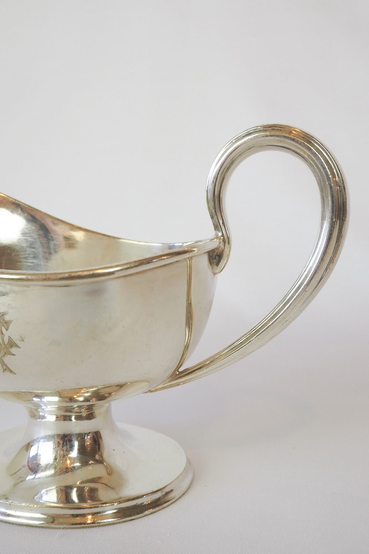 Antique Silver Plate Gravy Boat