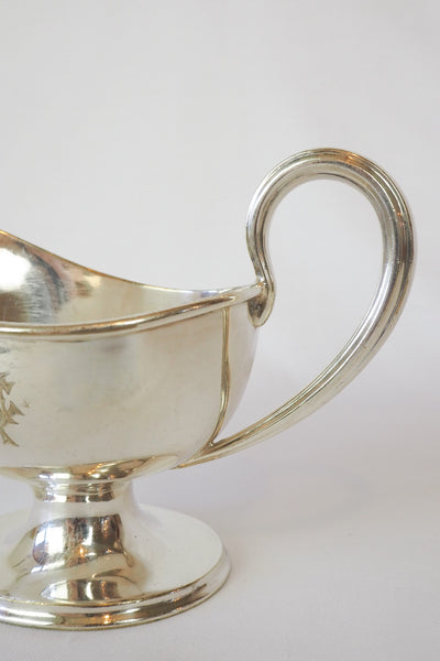 Antique Silver Plate Gravy Boat