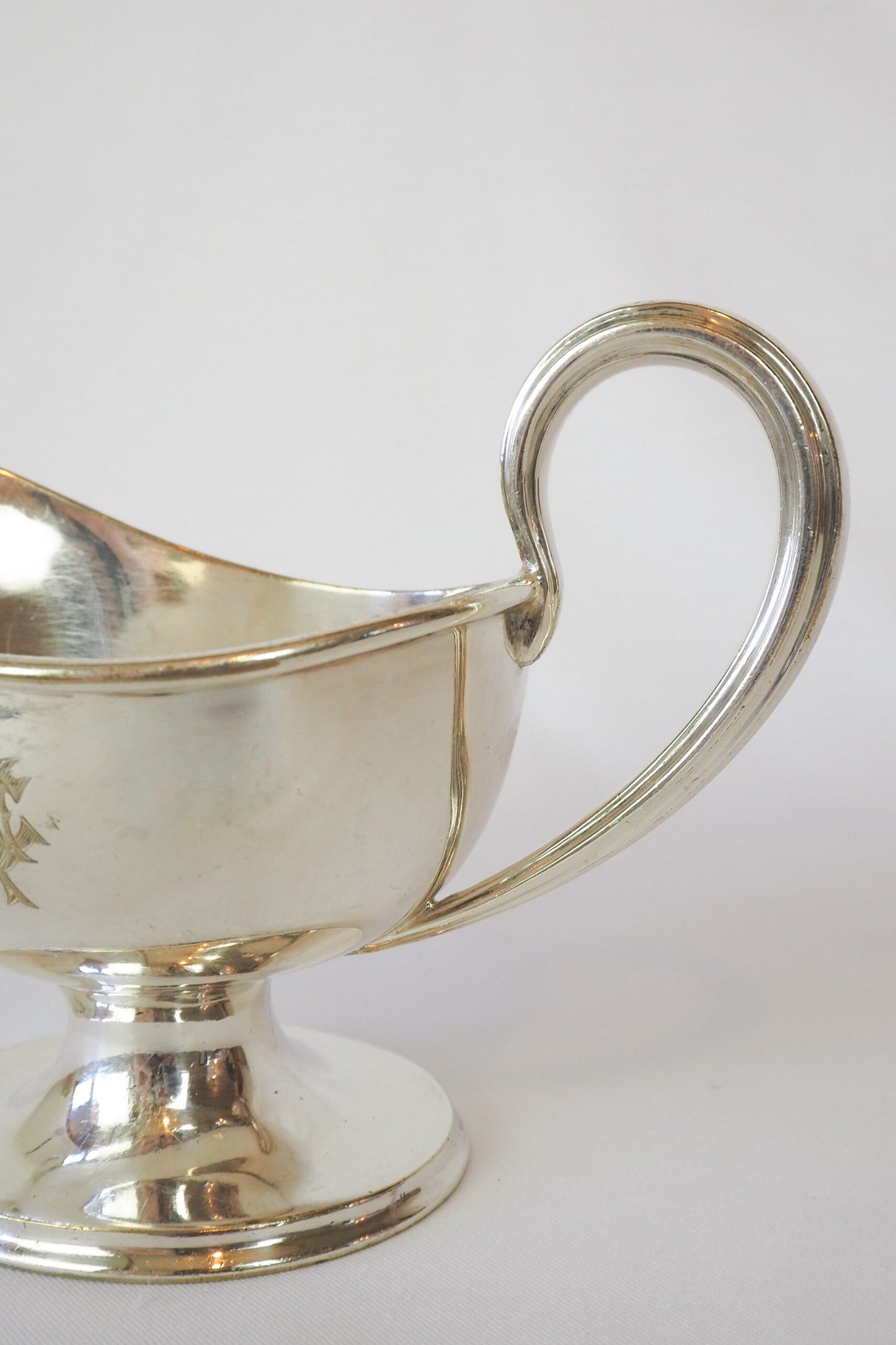 Antique Silver Plate Gravy Boat