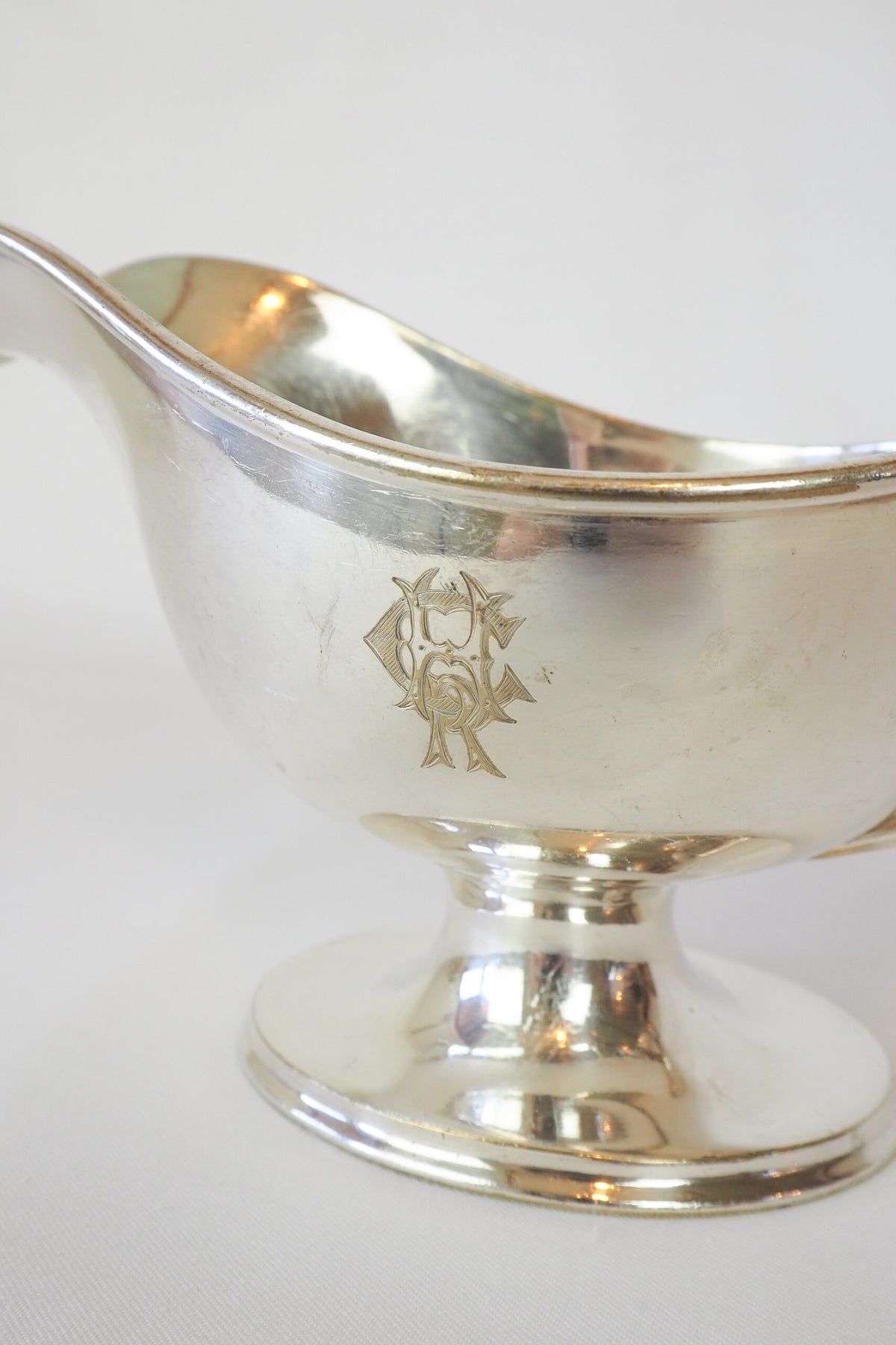 Antique Silver Plate Gravy Boat